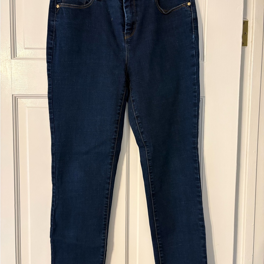 Chico's Dark Blue Ankle Jeans